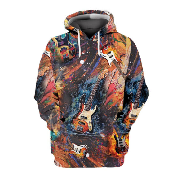 Vintage Guitar Hoodie All Over Print
