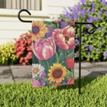 Mechenal Spring Garden Flag – Colorful Floral Design