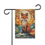 Mechenal Summer Garden Flag – Fox Mosaic Design