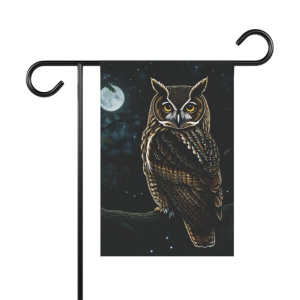 Mechenal Winter Garden Flag – Moody Owl Design