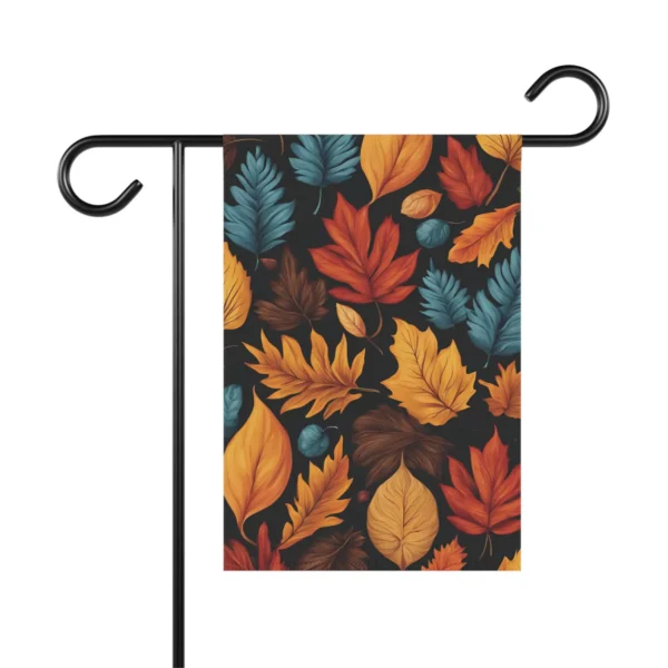 Mechenal Fall Garden Flag – Colorful Autumn Leaves Design
