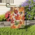 Mechenal Fall Garden Flag – Autumn Leaves Design