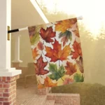 Mechenal Fall Garden Flag – Autumn Leaves Design