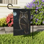 Mechenal Winter Garden Flag – Moody Owl Design