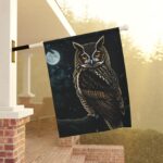 Mechenal Winter Garden Flag – Moody Owl Design