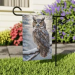 Mechenal Winter Garden Flag – Brown Owl Design