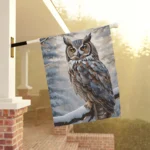 Mechenal Winter Garden Flag – Brown Owl Design