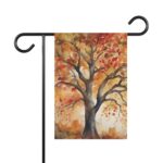 Mechenal Fall Garden Flag – Autumn Tree Design