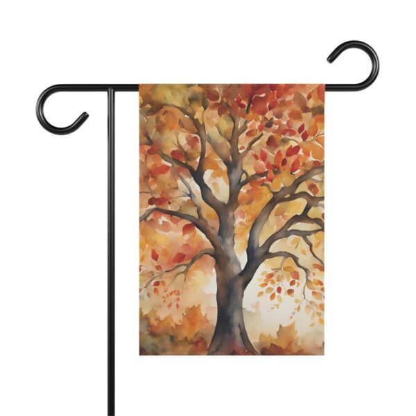 Mechenal Fall Garden Flag – Autumn Tree Design