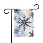 Mechenal Winter Garden Flag – Snowflake Design