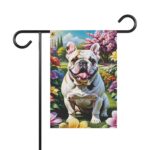 Mechenal Spring Garden Flag – Bulldog Design