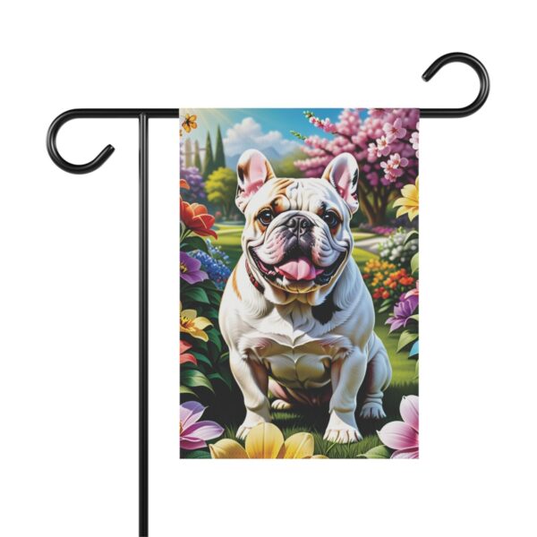 Mechenal Spring Garden Flag – Bulldog Design