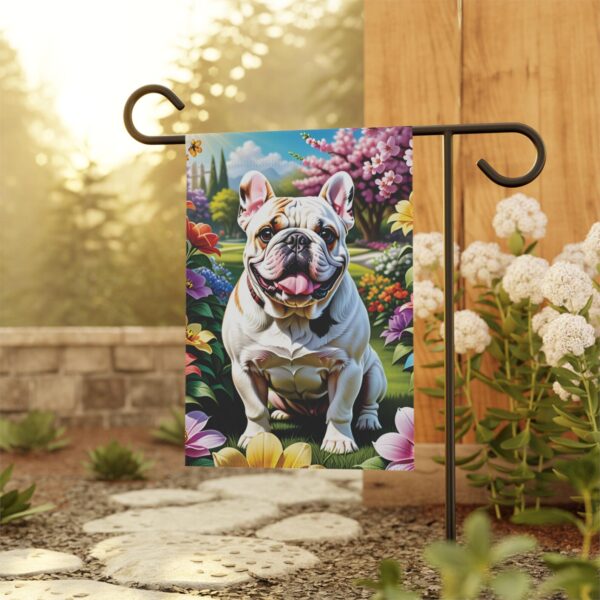 Mechenal Spring Garden Flag – Bulldog Design