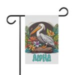 Mechenal Summer Garden Flag – Pelican Welcome Design