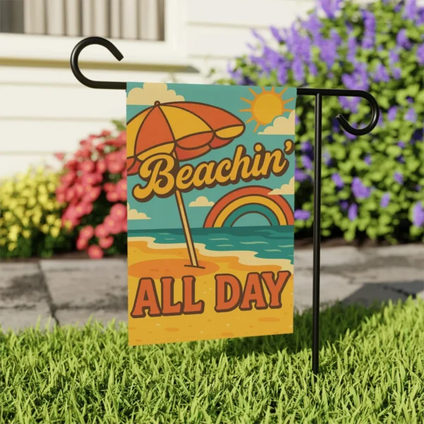 Mechenal Summer Garden Flag – Beachin All Day Design